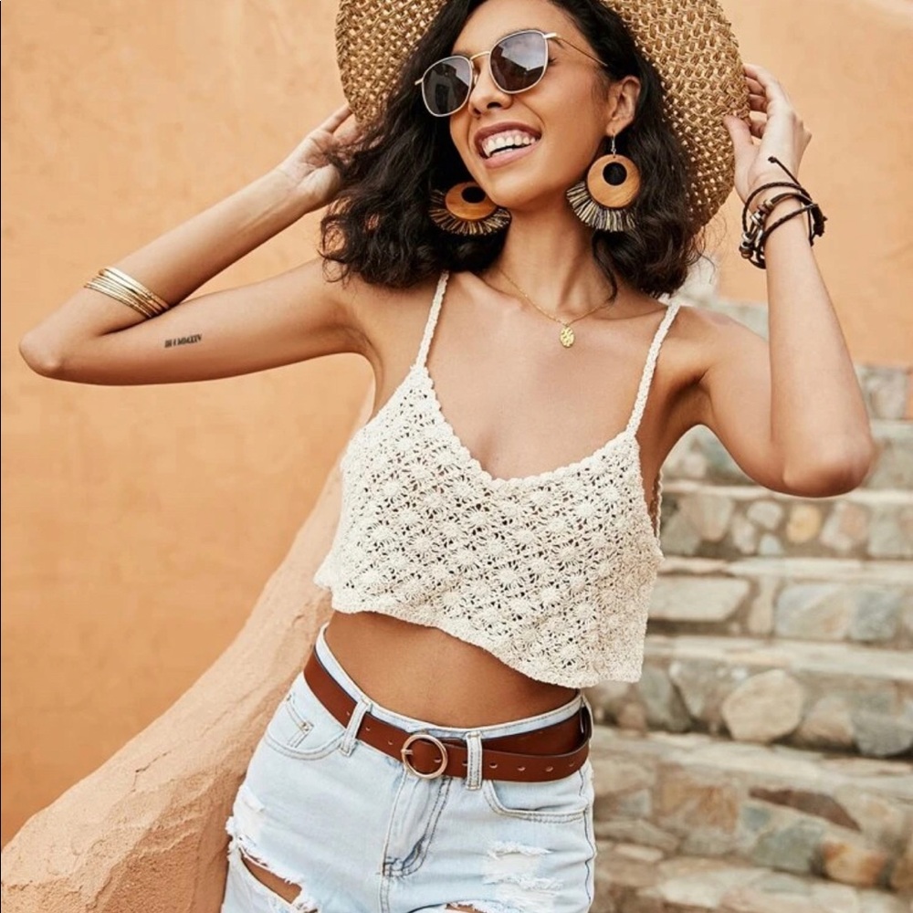 Crochet Cover Up Top XS